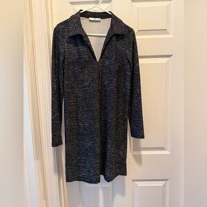 Sporty Black Long Sleeve Dress